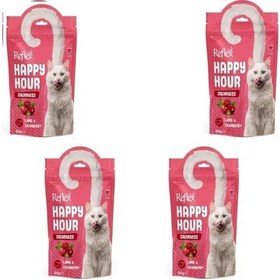 Resim Reflex Happy Hour Kuzu Etli Kedi Ödül Maması 4 x 60 G 