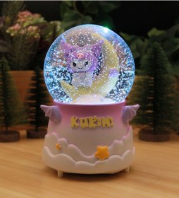 Resim Kuromi Kar Motorlu, Işıklı Ve Müzikli Mega Boy Kar Küresi - A 