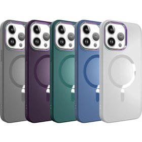 Resim İphone 14 Pro Uyumlu Magsafe Wireless Şarj Özellikli Zore Stil Kılıf-siyah Siyah 