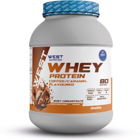 Resim West Nutrition Whey Protein Tozu 2400 gr 80 Servis Kahve & Karamel Aromalı 