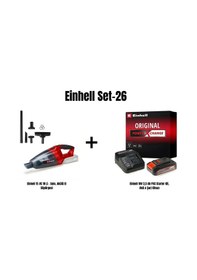 Resim Einhell Set-26 TE-VC 18 Li Solo Akülü El Süpürgesi + 18V 2.5AH Pxc Starter Kit Akü & Şarj Cihazı 