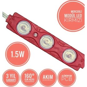 Resim Mercekli Modül Led 1.5w (10 Adet) - Kırmızı 