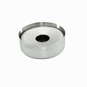 Resim ÖZBİR Çelik Bahçe Tipi Kapaklı Küllük 9,5 Cm 430 Kalite Çelik 3 Adet 