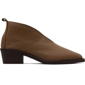 Resim Bueno Shoes Kahverengi Deri Kadın Topuklu Bot 01WD4004 01WD4004 