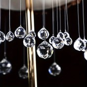 Resim 40 adet Klasik Tarz Cam Kristal Asma Süs 8x10mm - Düğün Dekoru için Şık Avize Damlaları, Balkon, Mutfak ve Bahçe Dekorasyonu Işık Kullanmadan Güneş Yakalayıcılar 