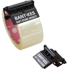 Resim Pratik Koli Bant Kesici Aparat - 45MM x 100MT Bant Uyumlu, Ergonomik Tasarım, Dayanıklı Plastik Gövde, Koli Paketleme ve Ofis Kullanımı Için 