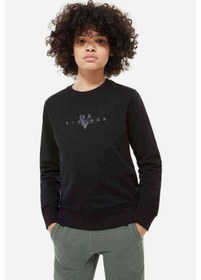 Resim Vikings Baskılı Unisex Çocuk Siyah Sweatshirt (534631742) Siyah 