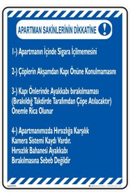 Resim isgtabelam 15x20 Cm/ Fosforlu Dekota/Çöp Konteyner Kapağını Kapalı Tut 