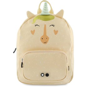 Resim Trixie Mrs Unicorn Unisex Çocuk Bej Sırt Çantası 