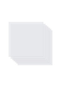 Resim 10 Adet 7mil Boş Şablon Sayfaları, 12 X 12 İnç Mylar Şablon Şablonu 