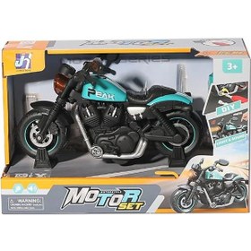 Resim Canem Oyuncak Müzikli Ve Işıklı Söktak Motorsiklet Yeşil Yeşil 