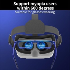 Resim 3D VR Sanal Gerçeklik Kulaklığı - Yetişkinler İçin Ayarlanabilir VR Kulaklık | VR Gözlükler | Cep Telefonu Yardımcı Çerçeve | 4.5-7.0 İnç Ekranlı Tüm Akıllı Telefonlar İçin Uygun Rahat VR Gözlükleri 