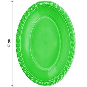 Resim Roll Up Plastik Oval Yeşil Kase 8'li 