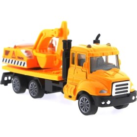 Resim MEGA Çek Bırak Metal Mini Sarı Kepçe 