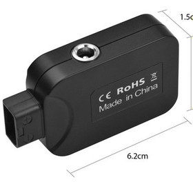 Resim Pazly V-mount Pil İçin Çoklu Güç Çıkışlı D-tap Adaptör - Siyah, 6.2x3.5x1.5cm, Usb 5v/2.1a + Dc 8v/3a 