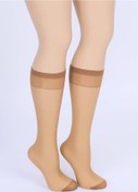 Resim Daymod İnce Düz Dizaltı Çorap Fity 15 | Bronz 