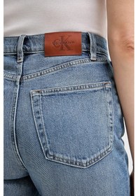 Resim Calvin Klein Bayan Kot Pantolon Lv047d841g 30n Mavi Mavi 