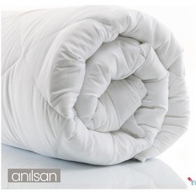 Resim 10'lu 4 Mevsim Mikrofiber Çift Kişilik Yorgan 195x215cm Beyaz 