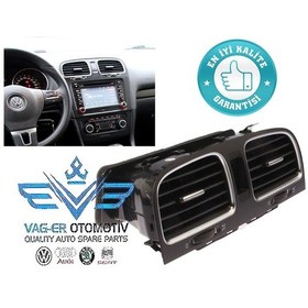 Resim Vw Golf 6 Vı Ön Orta Torpido Havalandırma Izgarası 5K0819828N 