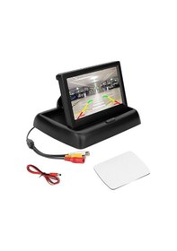 Resim 4.3" İnç Araç Led Monitör Katlanabilir Kapaklı Ve Geri Görüş Park Kamera Seti 4.3 İnç Twogo Go-431 