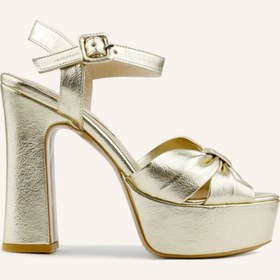Resim MARCATELLI Gold Adel Platform Topuklu Ayakkabı 