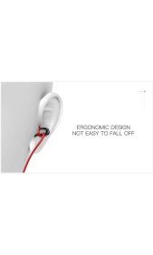 Resim Joyroom Je-106 Mikrofonlu Kulakiçi Kulaklık-Kırmızı 