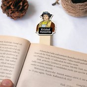 Resim Kristof Kolomb Esprili Çubuk Kitap Ayracı 