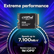 Resim Crucial Yeni 2024 P310 2TB PCIe Gen4 2230 NVMe M.2 SSD - 7.100 MB/sn'ye Kadar - Konsolunuzu Yükseltin - Dahili Katı Hal Sürücüsü (PC) - CT2000P310SSD2 