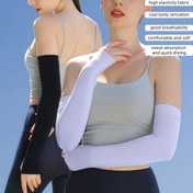 Resim Unisex Kol Kollukları, Nefes Alabilir, Dayanıklı, Yüksek Esneklikli Yazlık Spor Kolları, Makinede Yıkanabilir, Açık Hava Aktiviteleri İçin İdeal 