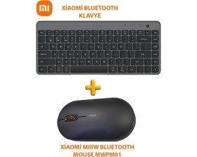 Resim Xiaomi 85 Tuşlu Taşınabilir Çift Modlu Bluetooth Klavye ve Xiaomi Mıııw Bluetooth Mouse 