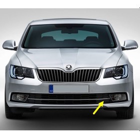 Resim Skoda Superb 2 14-15 Ön Tampon Sol Izgara Krom Çıtalı 3T0853665B 