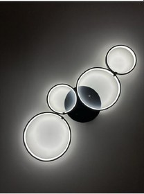 Resim Efes 3 Renk Işık 100x30 CM Plafonyer Avize Antrasit Gövde Antrasit 