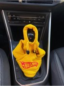 Resim Vites Poları Kapşonlu Aksesuar Sweatshırt Sarı Hotwheels 