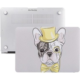 Resim Apple Uyumlu MacBook Pro Kılıf 13inç M1-m2, Dog02nl Type-c'li Model A2338 A2289 A2251 A1706-08 A1989 A2159 İle Beyaz 