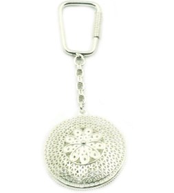 Resim İsimli Gümüş Anahtarlık Kişiye Özel İsim Yazılabilen Telkari Mask 