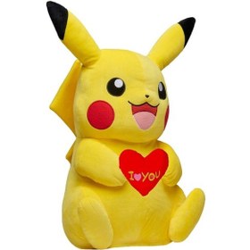 Resim Kalp Pikachu Peluş Oyuncak Pokemon Peluş Oyuncak Büyük Boy Uyku Arkadaşı Pikachu 40cm Büyük Boy Diğer 