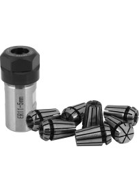 Resim Spibicyy 7 Adet Çelik ER11 Yaylı Yüksük 1/2/3/4/5/6/7mm ile 5mm ER11A Uzatma Çubuğu Motor Şaft Tutucu (Yurt Dışından) 