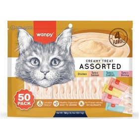Resim Karışık 4 Lezzetli Krema Kedi Ödülü 50 14 Gr Rac-mix 