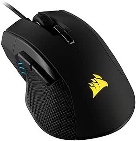 Resim Corsair Ironclaw RGB FPS/MOBA Kablolu Oyuncu Faresi, RGB LED, 18.000 DPI Optik Sensör, 7 Programlanabilir Tuş, 105 gr, Siyah (CH-9307011-EU) 