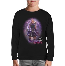 Resim Ariana Grande Siyah Çocuk Sweatshirt 