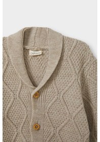 Resim Defacto Erkek Bebek Düğmeli Hırka F2332a525aubg123 Bej 