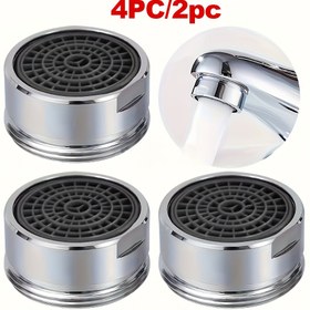Resim 4/2 adet Musluk Aeratori: Musluk spout, aksesuarlar, etkili sıçrama karşıtı ve su tasarrufu fonksiyonu, Erkek Tornavida Musluk Bubbler Lavabo Aksesuarları ile Para ve Su Tasarrufu, Değiştirilebilir Filtreler ile Su Tasarrufu Musluk Aeratörleri - M24 24mm 