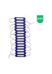 Resim 20 Adet 24 Volt 2 Watt Mavi Cob Led Modül Ip65 