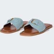 Resim DeFacto Kadın Düz Taban Jean Terlik D8978AX25SMBE219 Mavi 