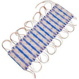 Resim 20 Adet 12 Volt 1.5 Watt 3 Lensli Turkuaz 2835 Smd Led Modül Ip65 