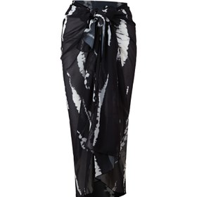Resim Kadın Şık Tie-Dye Baskılı Plaj Sarma Etek 