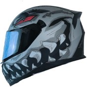 Resim Fazer Ece 22.R06 Double Vizörlü Full Face Motor Kaskı Risky Çok Renkli 