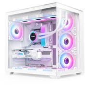 Resim XASER X32 White Pro R-7 5700X 32GB 1TB M.2 SSD 8GB RTX4060 Sıvı Soğutmalı Hazır Sistem 