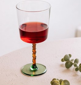 Resim The Mia Line Şarap Kadehi Sarı 300 Ml Şeffaf 