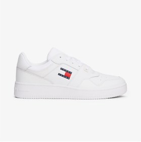 Resim Tommy Hilfiger Retro Basket Essentials Unisex Beyaz Spor Ayakkabı 